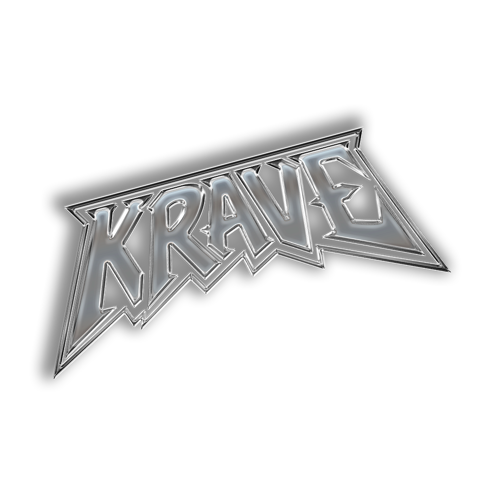 "KRAVE" HELLBOUND Window Banner Vinyl - Black/White/Chrome