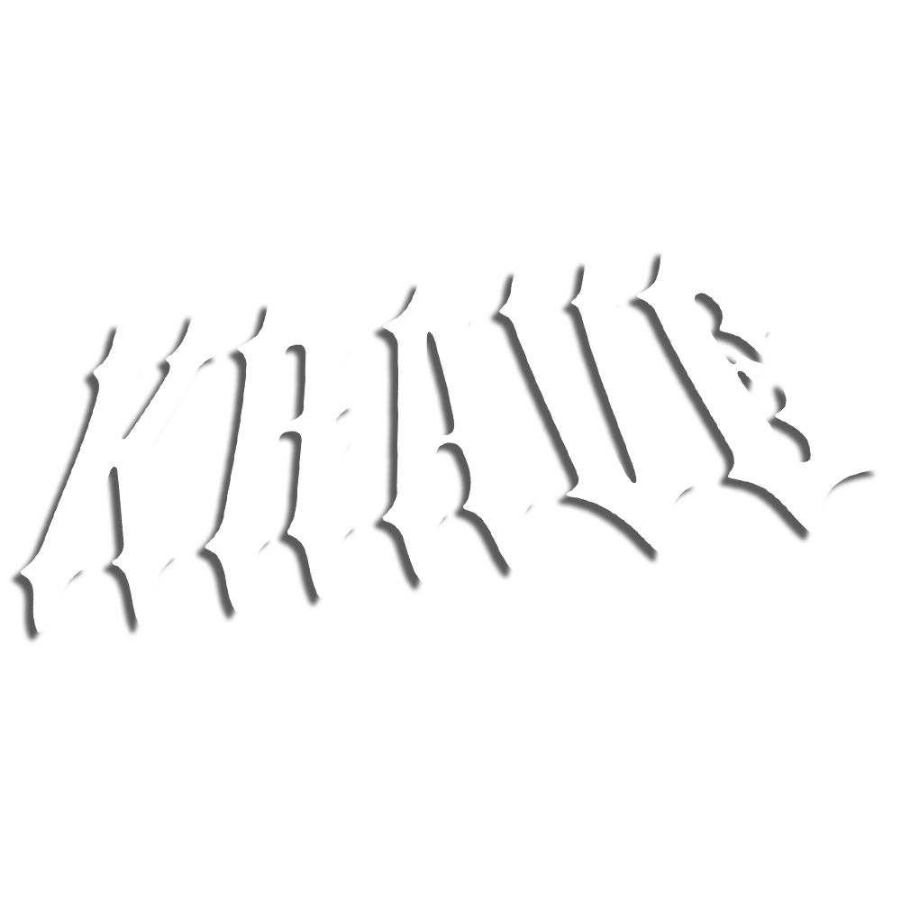 "KRAVE" Window Banner Vinyl - Black/White/Chrome
