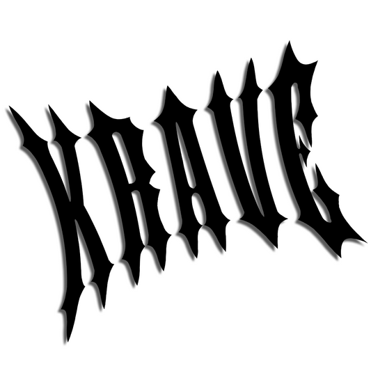"KRAVE" Slap Vinyl - Black/White/Chrome