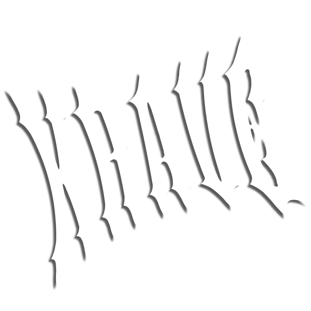 "KRAVE" Slap Vinyl - Black/White/Chrome