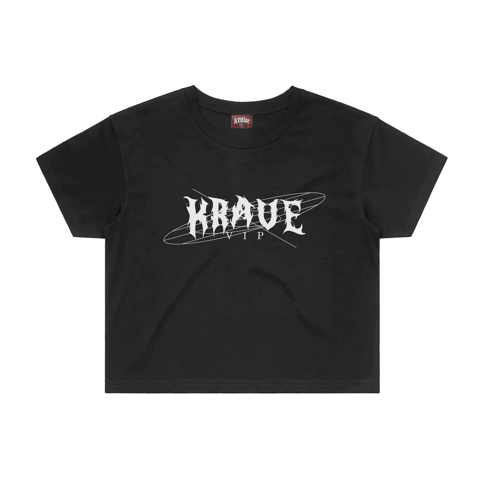 "METAL" Crop Tee - Black
